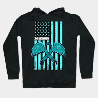 Myasthenia Gravis Awareness  Flag MG Awareness Hoodie